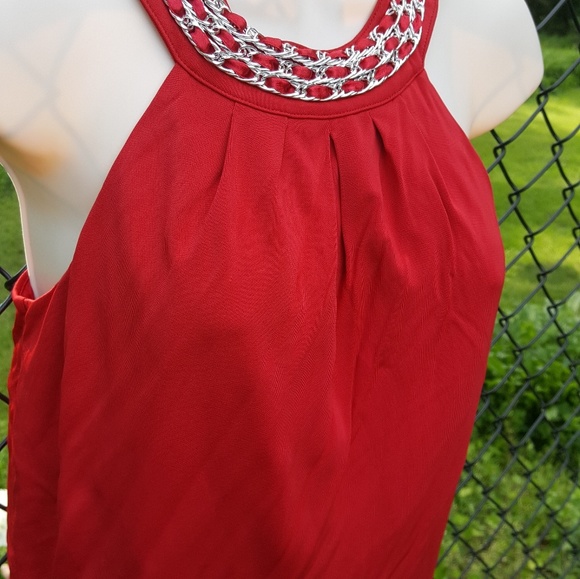 WHBM White House Black Market Red mini Dress Size X-Small - Picture 5 of 7